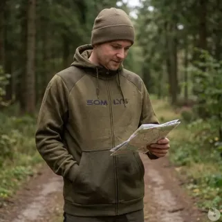 Sweat à capuche marron de taille S à 3XL