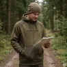 Sweat à capuche marron de taille S à 3XL