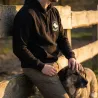 Sweat Keiler Hunter noir capuche coton logo 2