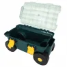 Tabouret de jardin à roulettes avec rangement intégré - Chariot pratique pour extérieur