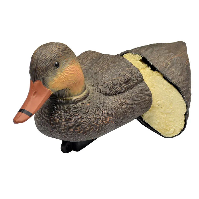 Colvert moussé femelle avec quille lestée en polymère