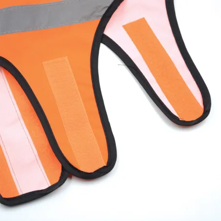 Gilet orange fluo bande réfléchissantes chien Teckel/Terrier