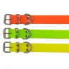 Collier PVC longueur 60 cm largeur 2,5cm - Vert fluo Ajustable