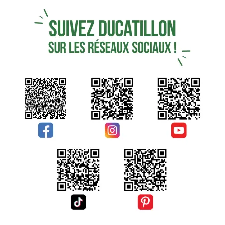 Plateau rond défenses de sanglier en chêne foncé ciré Ø16 cm | Ducatillon