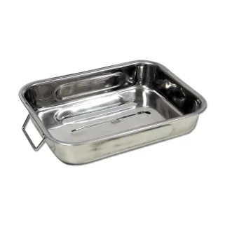 Plat à four acier inoxydable multi services 40x28cm