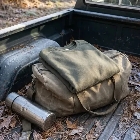 PULL KAKI CHASSE ET NATURE
