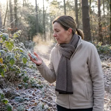 Écharpe isolante respirante douce laine de qualité marron