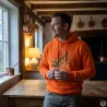 Sweat à capuche orange grands animaux Bartavel®