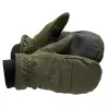 Gants-moufles capuchon amovible thinsulate polyester kaki