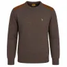 Pull marron col rond Verney-Carron Fox taille S à 3XL