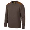 Pull marron col rond Verney-Carron Fox taille S à 3XL