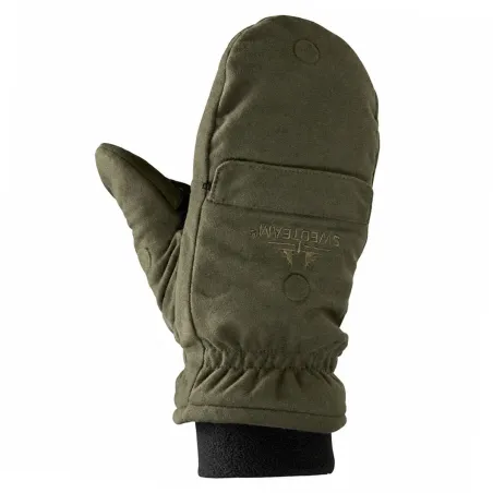 Gants-moufles capuchon amovible thinsulate polyester kaki