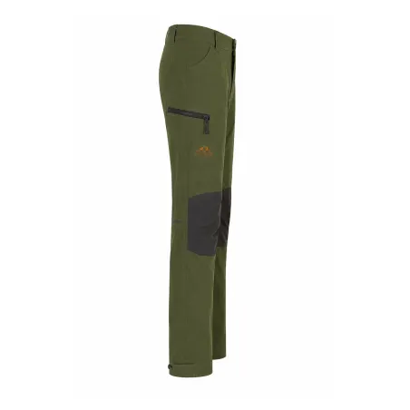 Pantalon chasse enfant Lynx polyester coton vert 6 à 16 ans