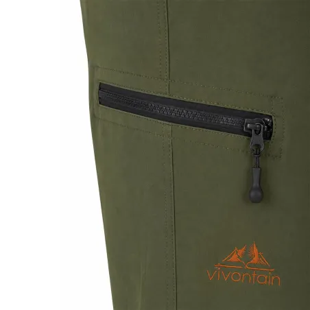 Pantalon chasse enfant Lynx polyester coton vert 6 à 16 ans