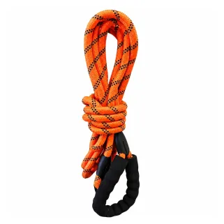Longe réfléchissante orange nylon avec poignée et mousqueton 10 m