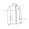 Blouson polaire sanglier T314N 2 poches polyester kaki M à 4XL