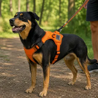 Harnais réfléchissant orange sécurité haute visibilité Taille M