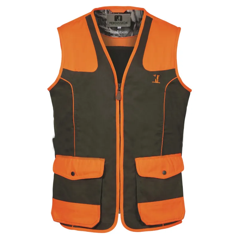 Gilet enfant haute visibilité polyester coton orange 6 à 16 ans