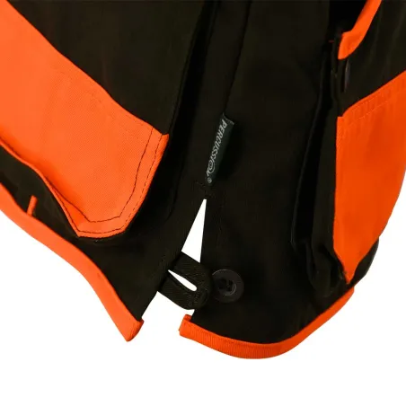 Gilet enfant haute visibilité polyester coton orange 6 à 16 ans