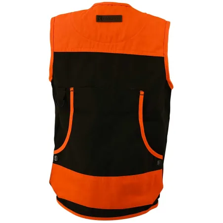 Gilet enfant haute visibilité polyester coton orange 6 à 16 ans