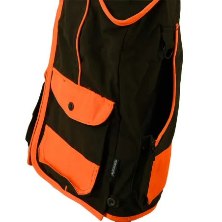Gilet enfant haute visibilité polyester coton orange 6 à 16 ans