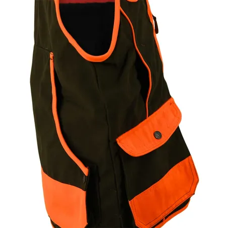 Gilet enfant haute visibilité polyester coton orange 6 à 16 ans