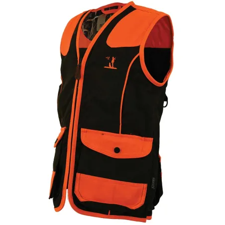 Gilet enfant haute visibilité polyester coton orange 6 à 16 ans