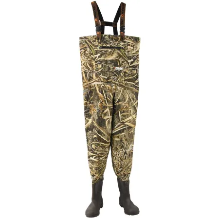 Waders Taslan Max4 camouflage bottes PVC doublées néoprène