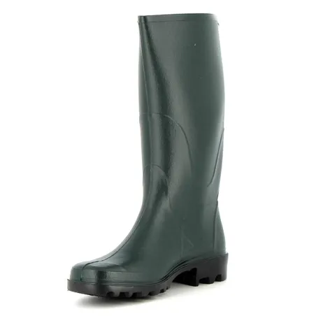 Bottes Ecoland semelle GRIP PVC doublure jersey vert 35 à 41