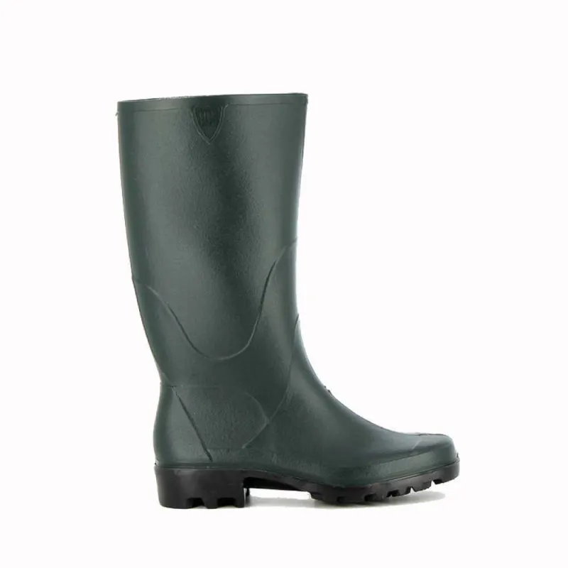 Bottes Ecoland semelle GRIP PVC doublure jersey vert 35 à 41