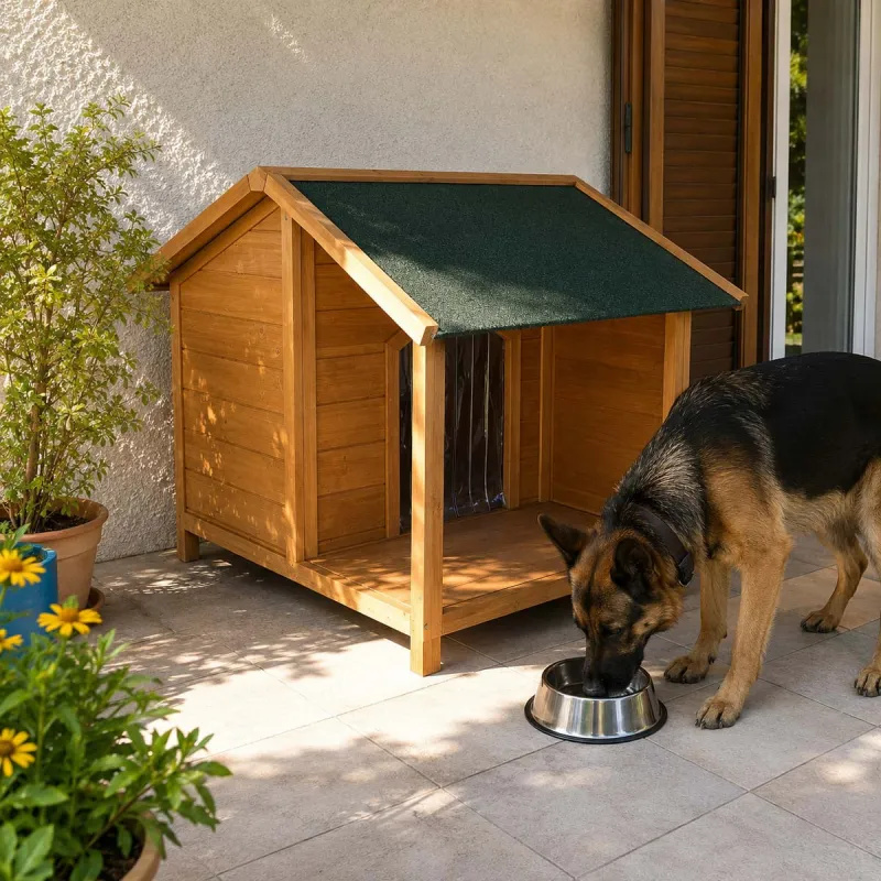 Niche en bois pour terrasse 130x105x100cm - Épicéa traité