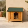 Niche en Bois pour Chien - Terrasse Épicéa 100x90x82cm