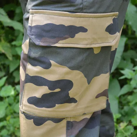 Pantalon treillis M64 4 poches toile de satin camo CE 