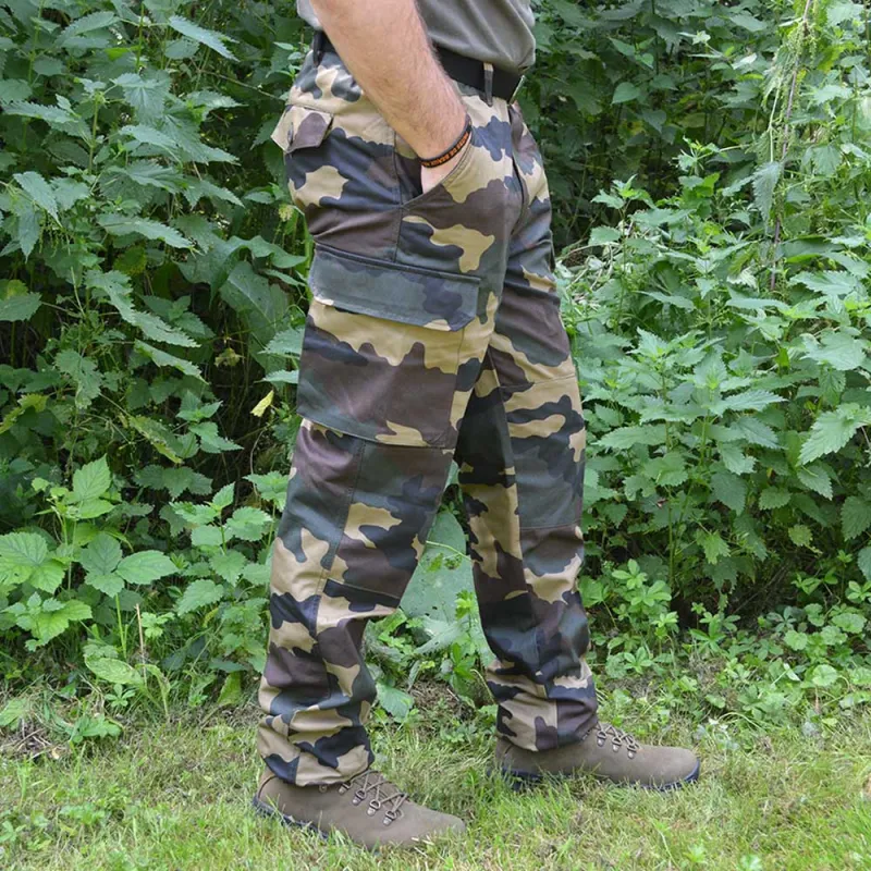 Pantalon treillis M64 4 poches toile de satin camo CE 