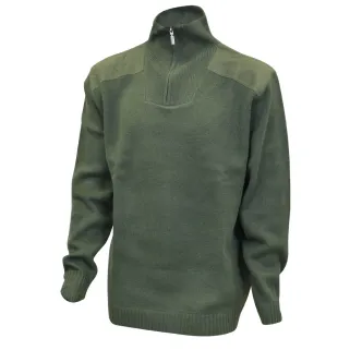 Pull Chasse chiné col camionneur 