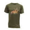 Tee-shirt Kaki Bartavel Grands Animaux Taille M à 5XL