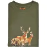 Tee-shirt Kaki Bartavel Grands Animaux Taille M à 5XL