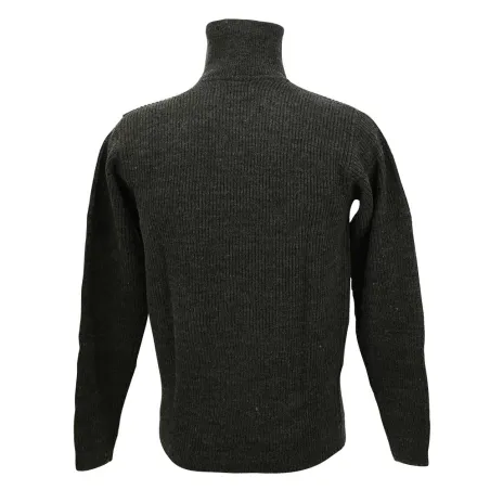 Pull col camionneur Lorry gris anthracite acrylique laine M à 3XL