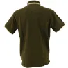 Polo brodé sanglier manches courtes coton piqué kaki 
