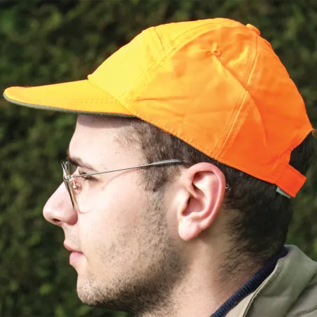 Casquette Réversible Kaki / Orange