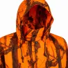 Manteau imperméable long polyuréthane orange camo blaze M à 4XL