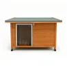 Niche en bois haute isolation 92x68x60cm - Épicéa 3 couches avec toit étanche