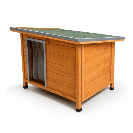 Niche en bois haute isolation 92x68x60cm - Épicéa 3 couches avec toit étanche