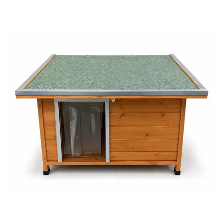 Niche en bois haute isolation 92x68x60cm - Épicéa 3 couches avec toit étanche