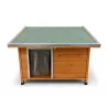Niche en bois haute isolation 92x68x60cm - Épicéa 3 couches avec toit étanche