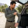 Chemise Ubas Fighter col montant zip coton polyester kaki M à 3XL
