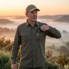 Chemise PROHUNT antitic kaki manches longues stretch 4 poches