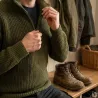 Pull Troyer Olive à Col Camionneur - Brandit® Homme