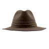 Chapeau Traveller léger coton ciré marron foncé 