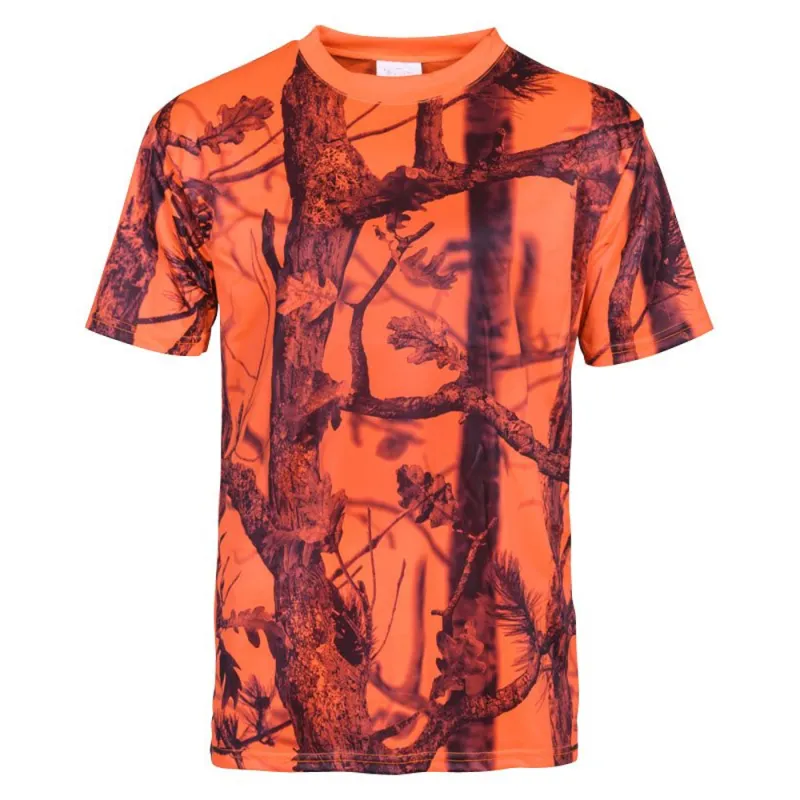 T-shirt Ghost Camo Polyester Alvéolé Col Rond - 100%